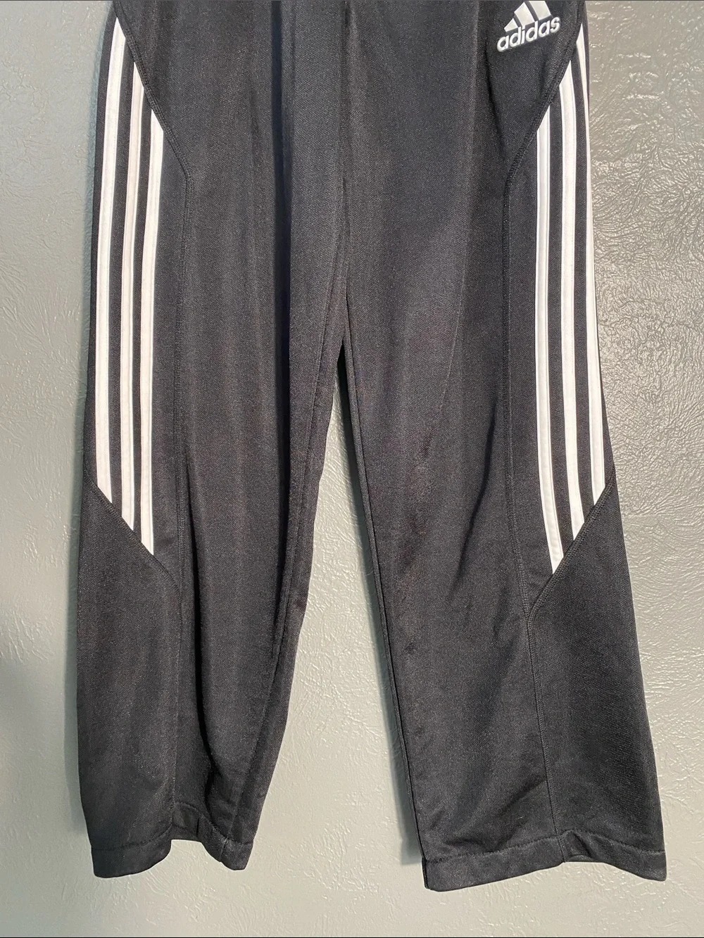 Adidas Climacool Track Pants Medium Black 3 Stripe Soccer Warm Up Athletic